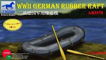 Bronco Models WWII German Rubber Raft Model Kit Bronco Models WWII German Rubber Raft Model Kit